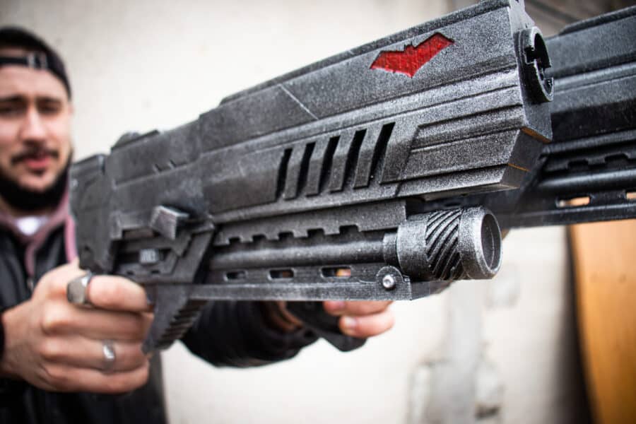 Arkham Knight Pistols 1:1 Props Replicas Red Hood by Blasters4Masters