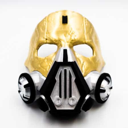 Caustic Blackheart Mask apex legends prop replica cosplay 4