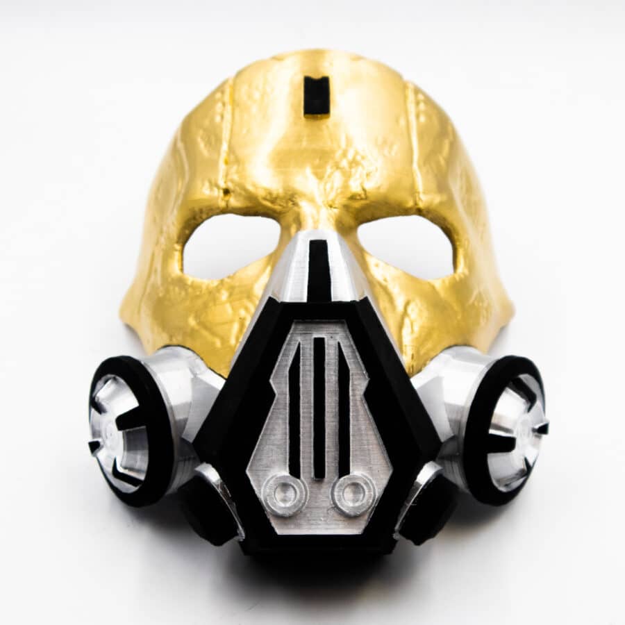 Caustic Blackheart Mask apex legends prop replica cosplay 4 scaled
