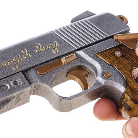 Ebony and Ivory pistols prop replica from Devil May Cry by Blasters4Masters