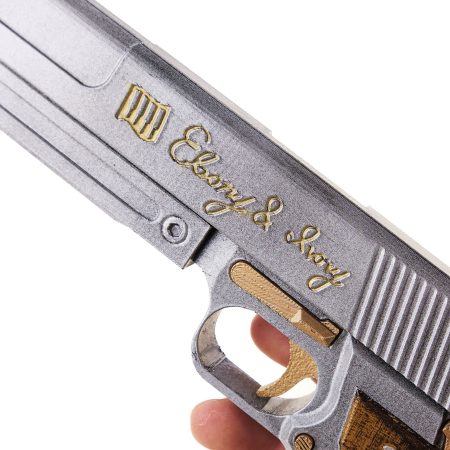 Ebony and Ivory pistols prop replica from Devil May Cry by Blasters4Masters