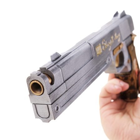 Ebony and Ivory pistols prop replica from Devil May Cry by Blasters4Masters