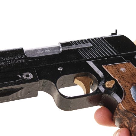 Ebony and Ivory pistols prop replica from Devil May Cry by Blasters4Masters