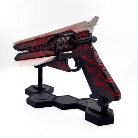 Handcrafted Sunshot prop replica - Red Dwarf Ornament from Destiny 2