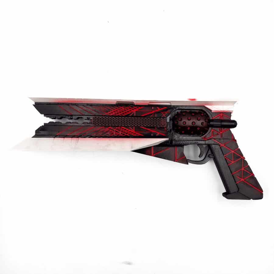 Handcrafted Sunshot prop replica - Red Dwarf Ornament from Destiny 2