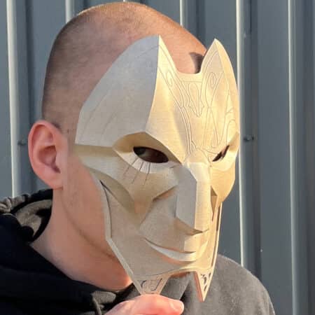 Jhin mask from LOL replica by Blasters4Masters