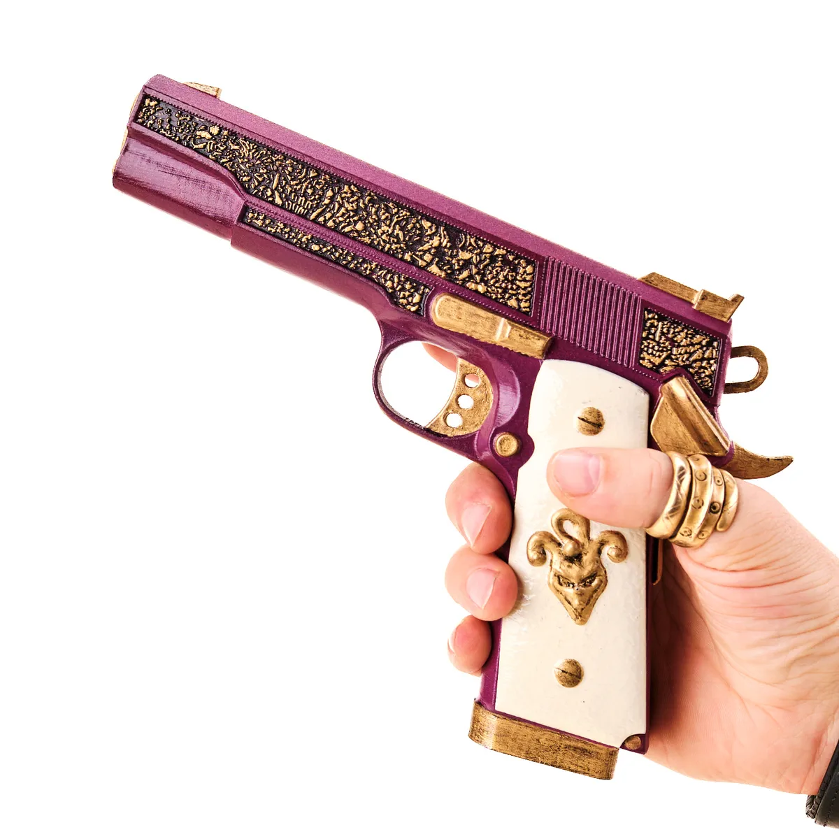 Joker gun Colt Gold Cup Trophy replica prop by Blasters4Masters Joker Gun Colt Gold Cup Trophy Replica Prop By Blasters4Masters