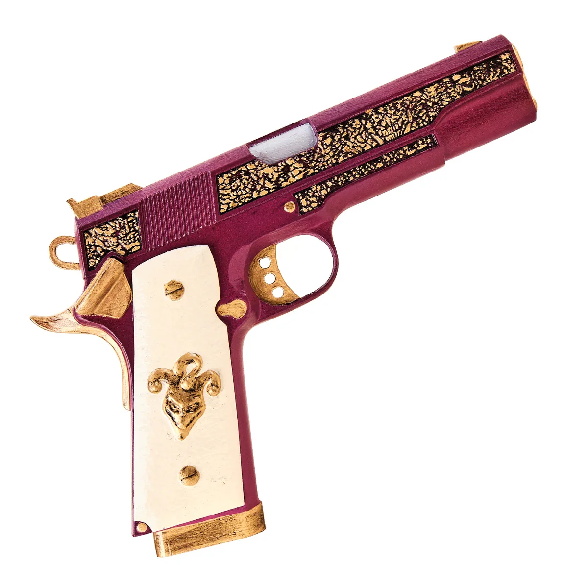 Joker gun Colt Gold Cup Trophy replica prop by Blasters4Masters_10 Joker Gun Colt Gold Cup Trophy Replica Prop By Blasters4Masters 10