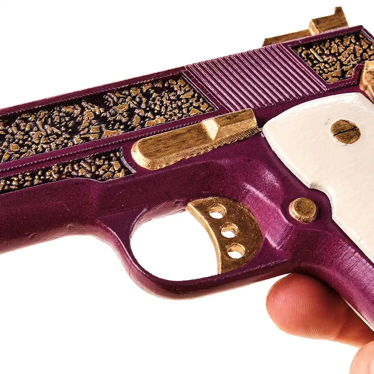 Joker gun Colt Gold Cup Trophy replica prop by Blasters4Masters_6 Joker Gun Colt Gold Cup Trophy Replica Prop By Blasters4Masters 6