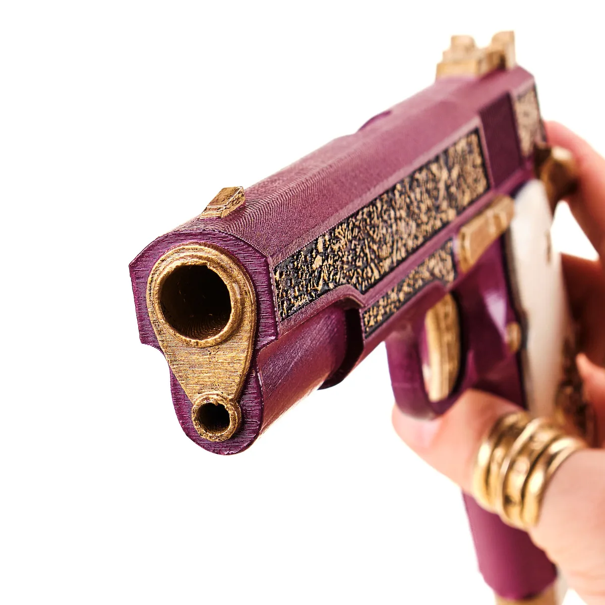 Joker gun Colt Gold Cup Trophy replica prop by Blasters4Masters_8 Joker Gun Colt Gold Cup Trophy Replica Prop By Blasters4Masters 8