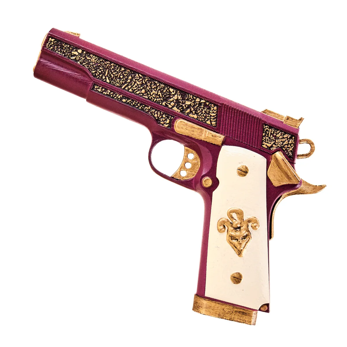 Joker gun Colt Gold Cup Trophy replica prop by Blasters4Masters_9 Joker Gun Colt Gold Cup Trophy Replica Prop By Blasters4Masters 9