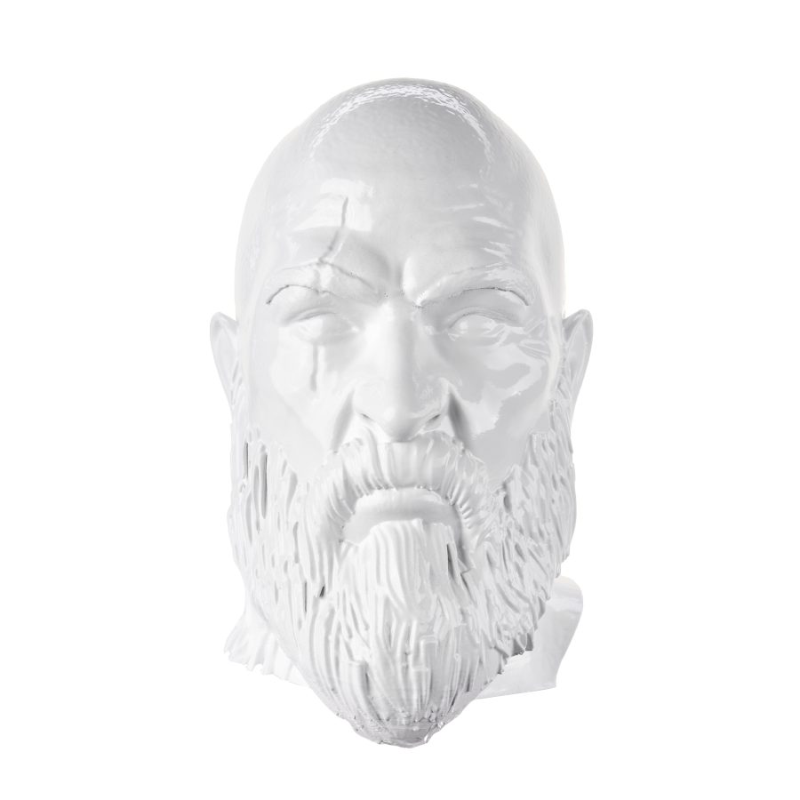 Kratos Head Headphone Stand replica prop from God of War by Blasters4Masters