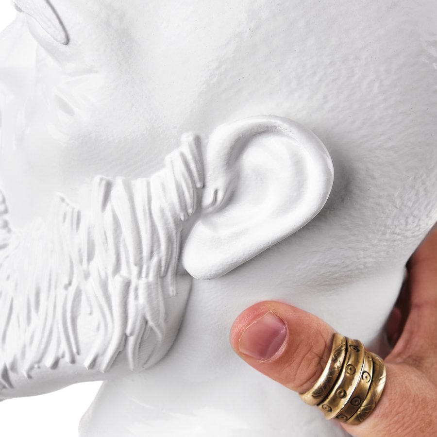 Kratos Head Headphone Stand replica prop from God of War by Blasters4Masters