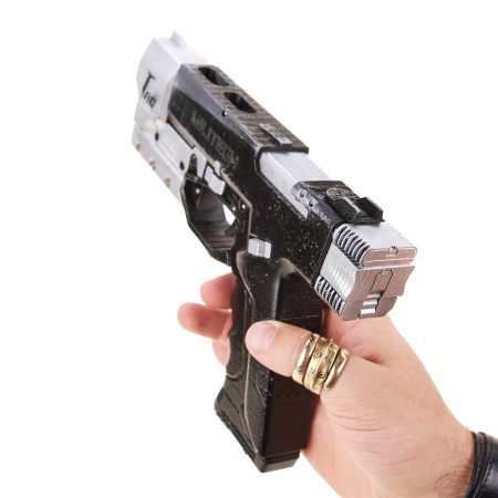 Militech M-10AF Lexington prop replica from Cyberpunk 2077 by Blasters4Masters