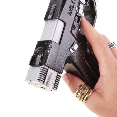 Militech M-10AF Lexington prop replica from Cyberpunk 2077 by Blasters4Masters