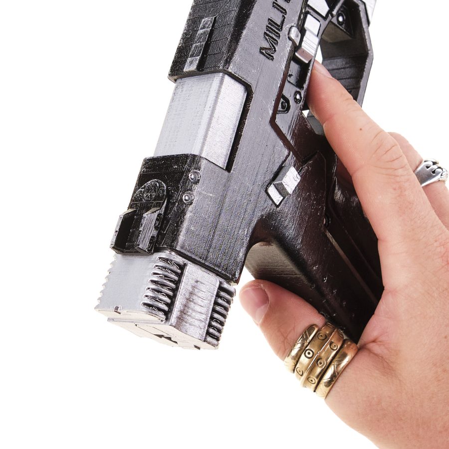 Militech M-10AF Lexington prop replica from Cyberpunk 2077 by Blasters4Masters