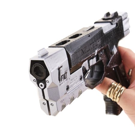 Militech M-10AF Lexington prop replica from Cyberpunk 2077 by Blasters4Masters