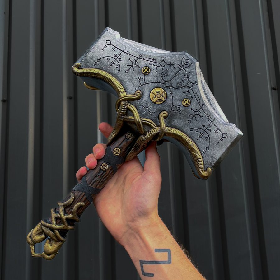 Mjölnir Hammer Prop Replica from God of War by Blasters4Masters