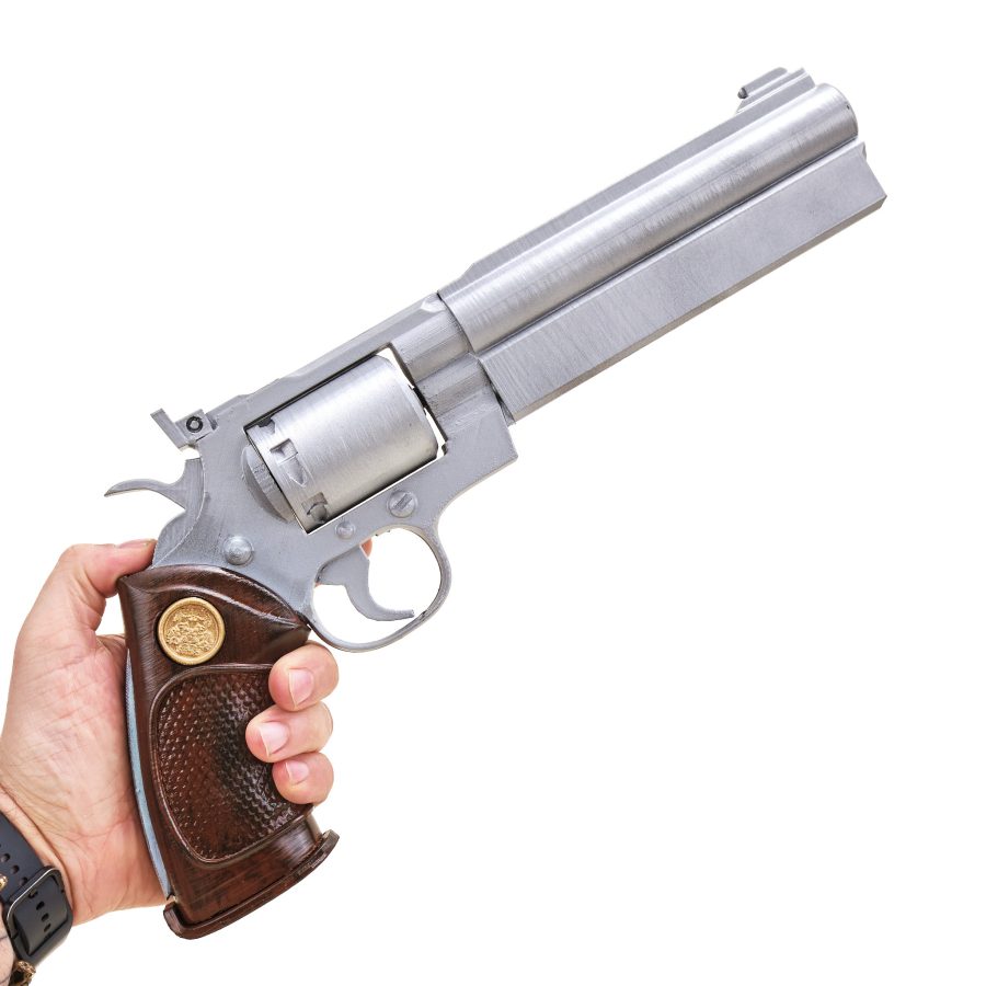Silver Serpent Barrys 44 Magnum replica prop from Resident Evil by Blasters4Masters