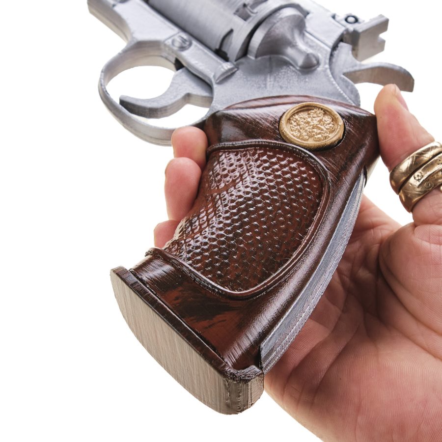 Silver Serpent Barry`s 44 Magnum replica prop from Resident Evil by Blasters4Masters