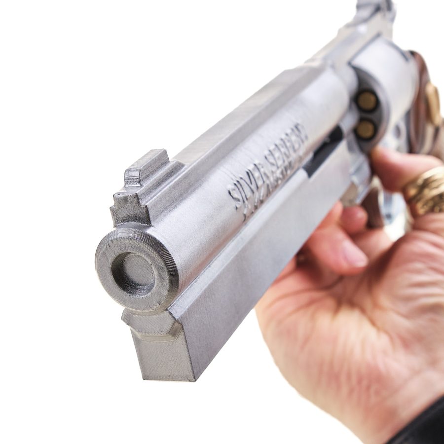 Silver Serpent Barry`s 44 Magnum replica prop from Resident Evil by Blasters4Masters