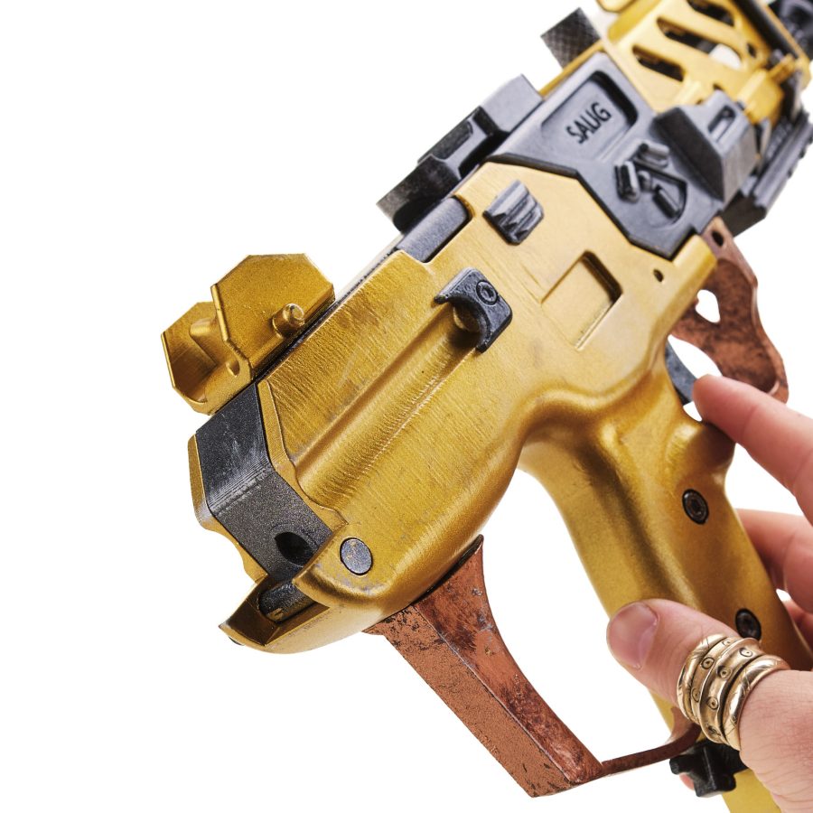 Gold Saug 9mm replica prop from by Blasters4Masters
