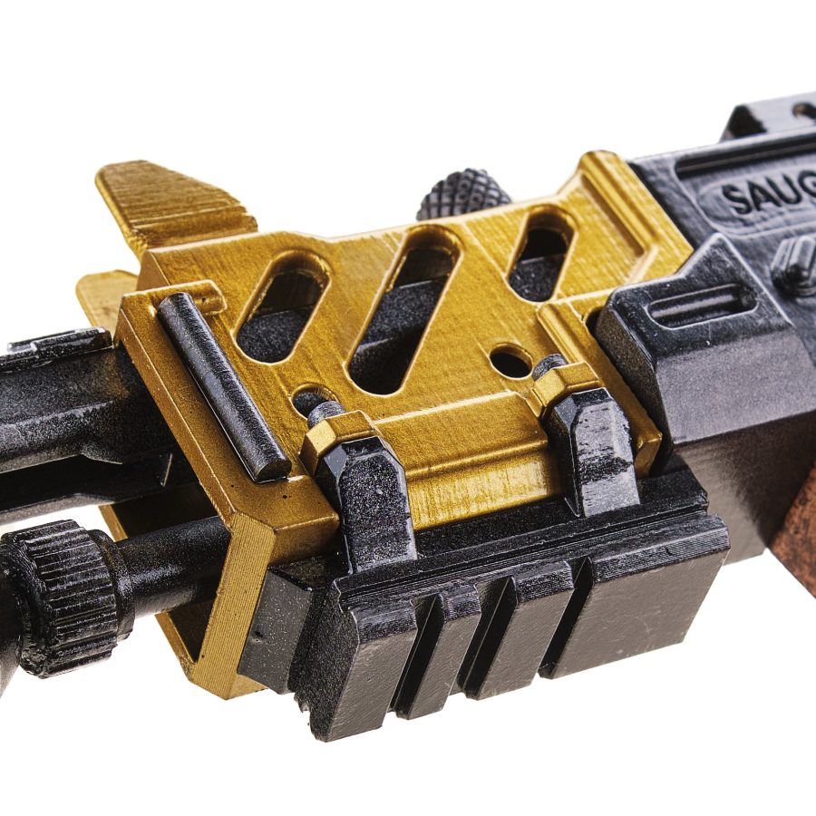 Gold Saug 9mm replica prop from by Blasters4Masters