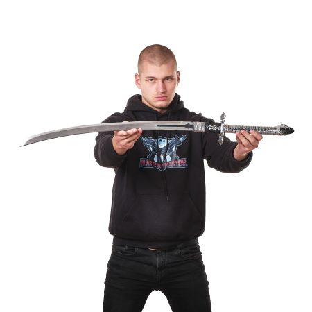 Automata 2B’s Virtuous Contract Katana silver replica prop from NieR by Blasters4Masters