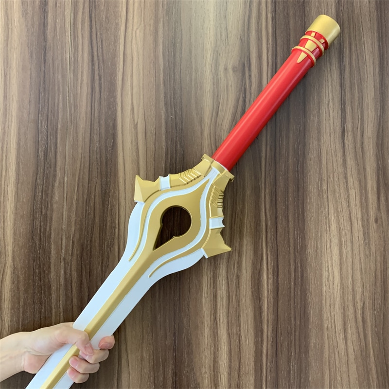 Exquisite Falchion Sword replica inspired by Fire Emblem, handcrafted from safe PU rubber, perfect for cosplay or gaming memorabilia collectors