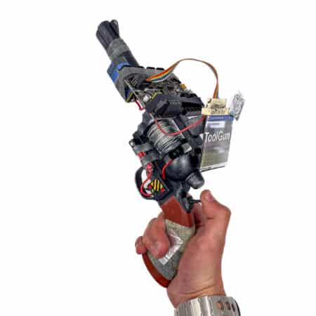Real-life Garry's Mod Tool Gun Replica by Blasters4Masters - 3D printed and handcrafted with real wires, batteries, and a motherboard.