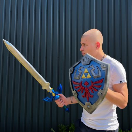 Master Sword and shield replica prop The Legend of Zelda by Blasters4Masters