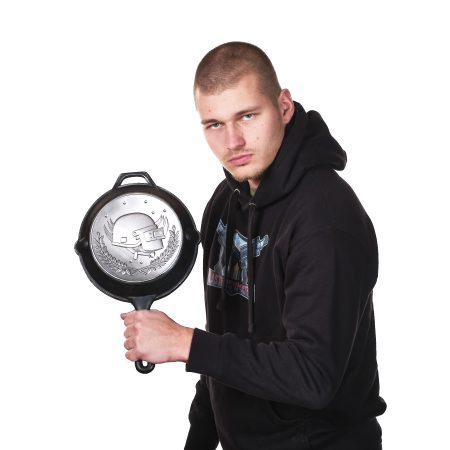 Pan - Silver Plate Skin replica prop from PUBG by Blasters4Masters