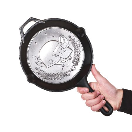 Pan - Silver Plate Skin replica prop from PUBG by Blasters4Masters