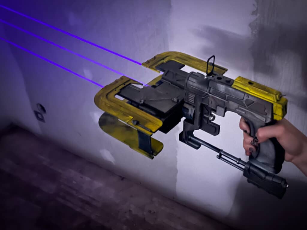 Detailed Plasma Cutter Replica with Real Lasers Inspired by Dead Space