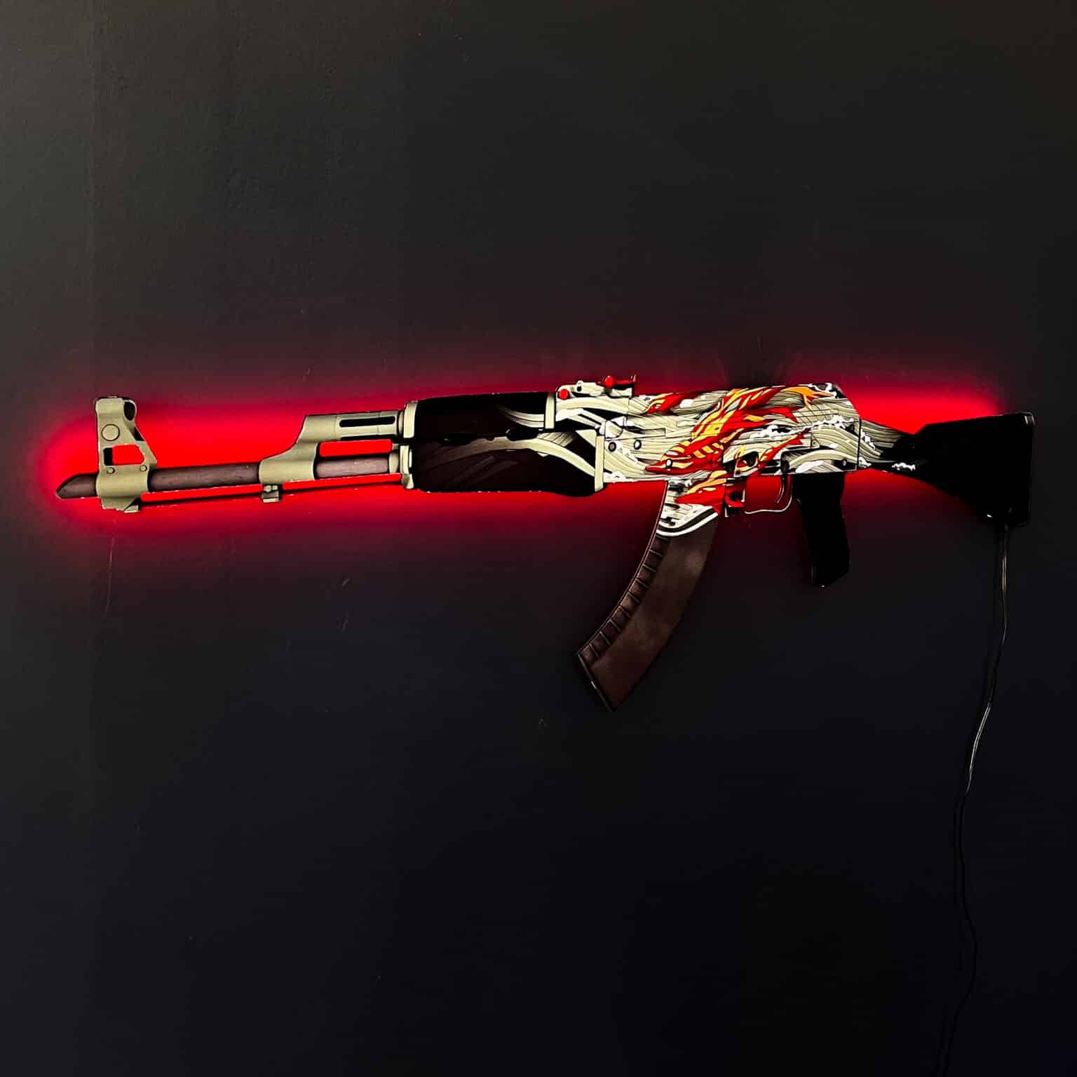 AK 47 Aquamarine Revenge RGB Wall Art - CS GO - Blasters4Masters