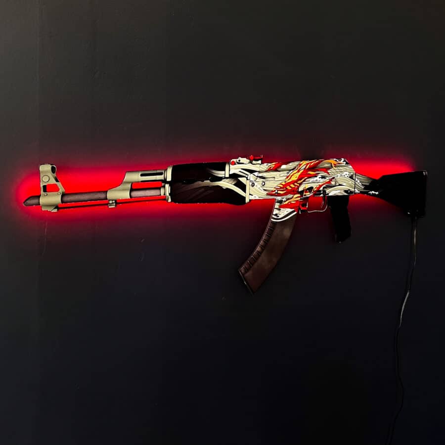 AK 47 Aquamarine Revenge RGB Wall Art - CS GO