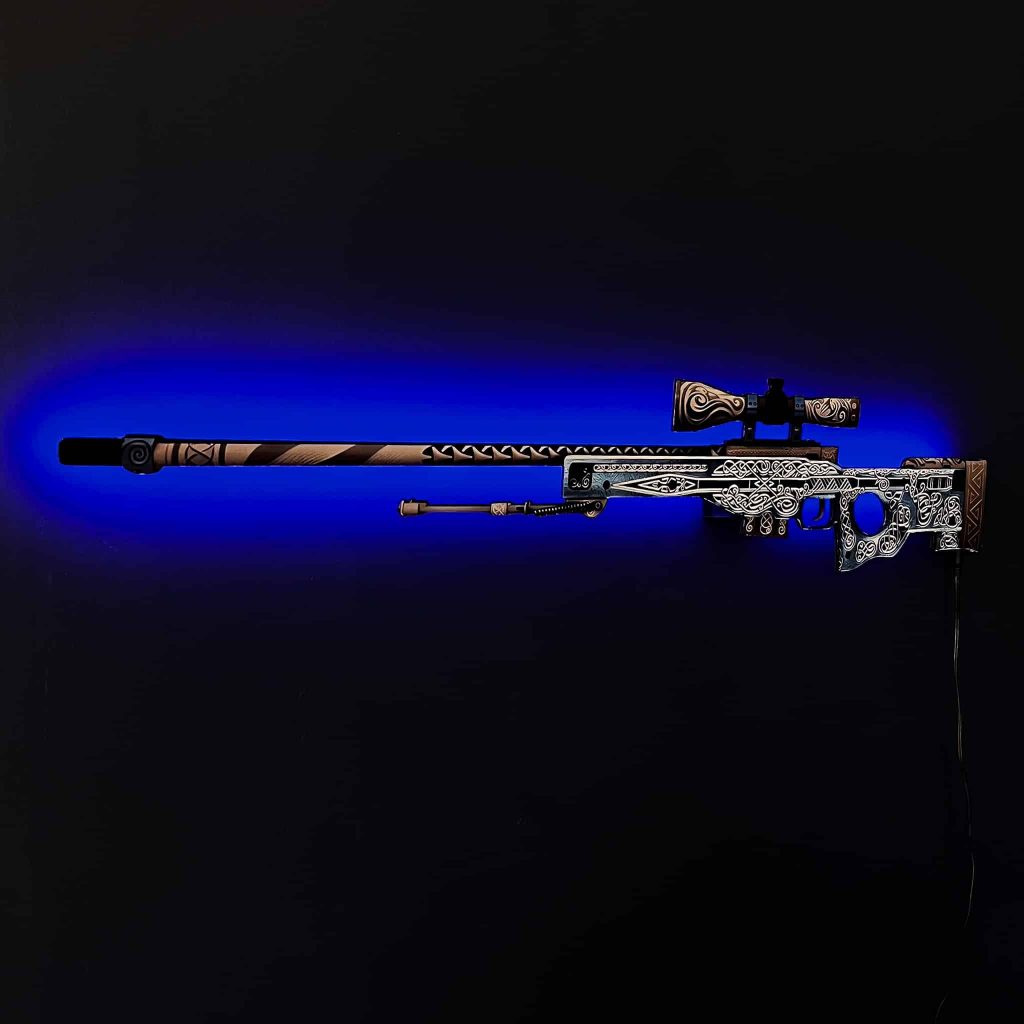 AWP Gungnir RGB Wall Art - CS GO - Blasters4Masters