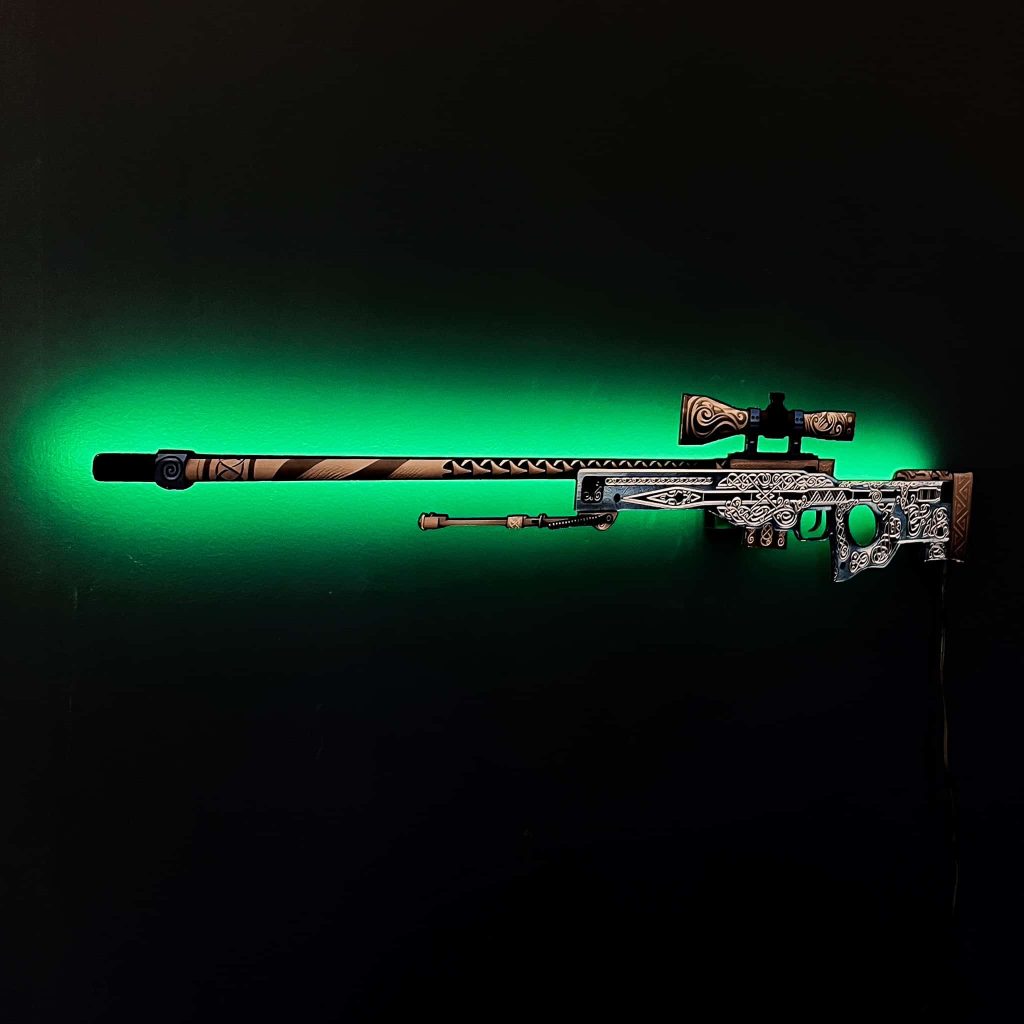 AWP Gungnir RGB Wall Art - CS GO - Blasters4Masters