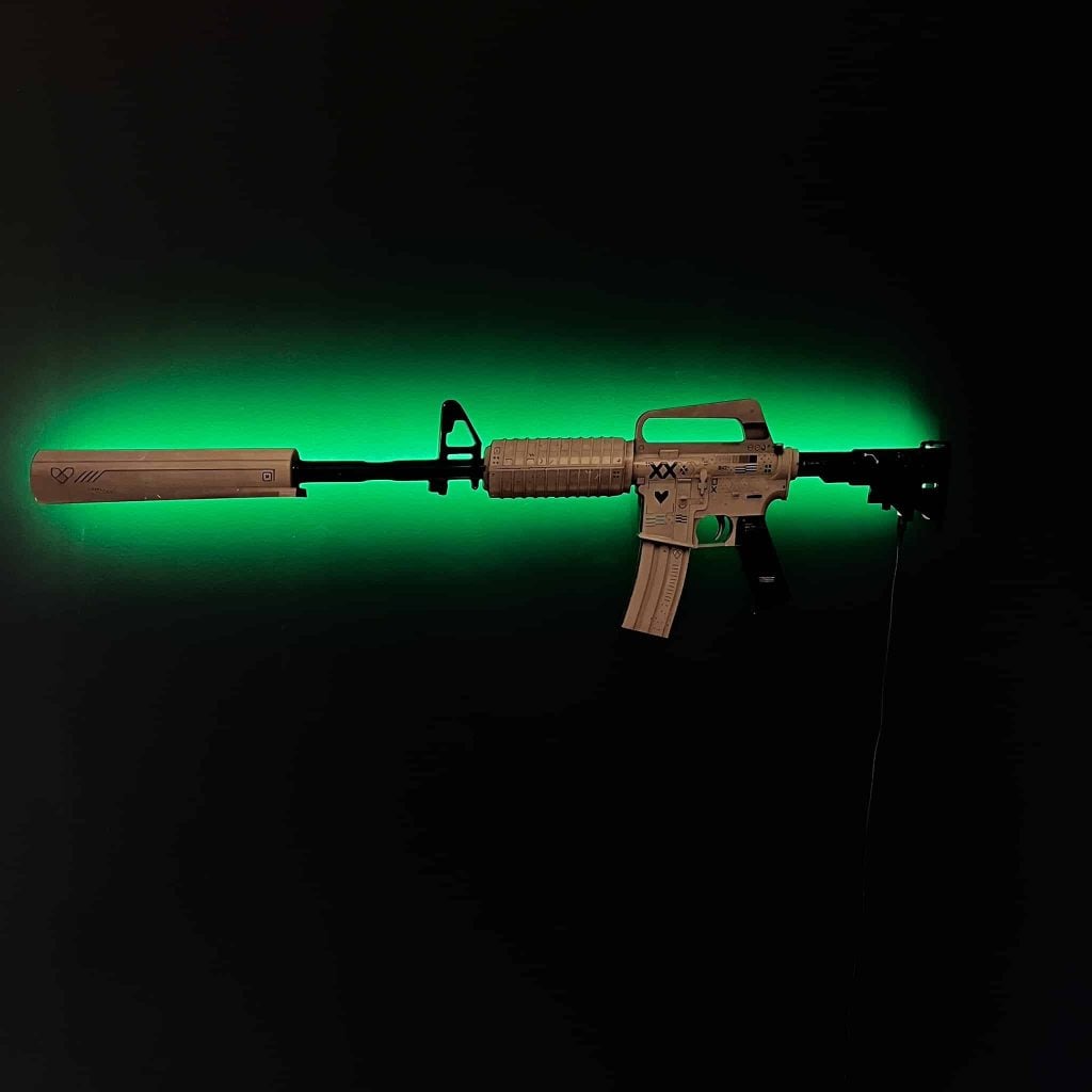 M4A1-S Printstream RGB Wall Art - CS GO - Blasters4Masters