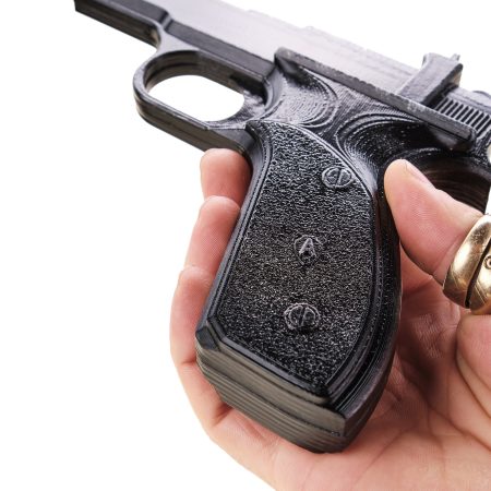 Princess Leia Blaster – the Defender Sporting Blaster Pistol replica prop from Star Wars by Blasters4Masters