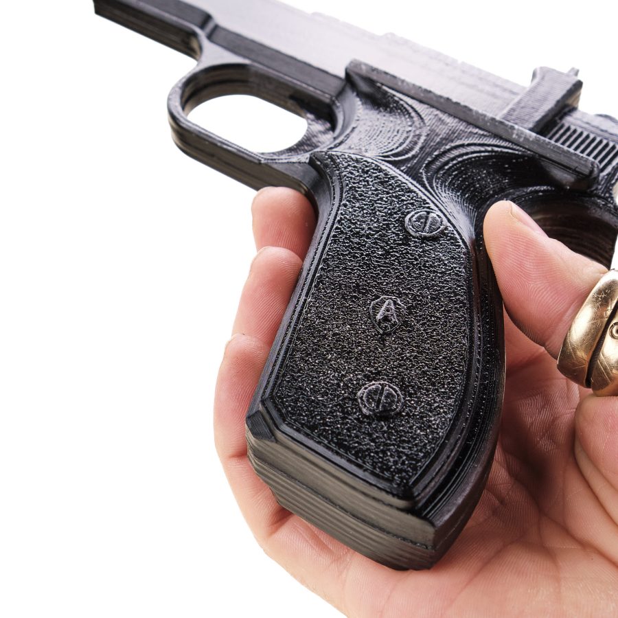 Princess Leia Blaster – the Defender Sporting Blaster Pistol replica prop from Star Wars by Blasters4Masters