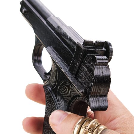 Princess Leia Blaster – the Defender Sporting Blaster Pistol replica prop from Star Wars by Blasters4Masters