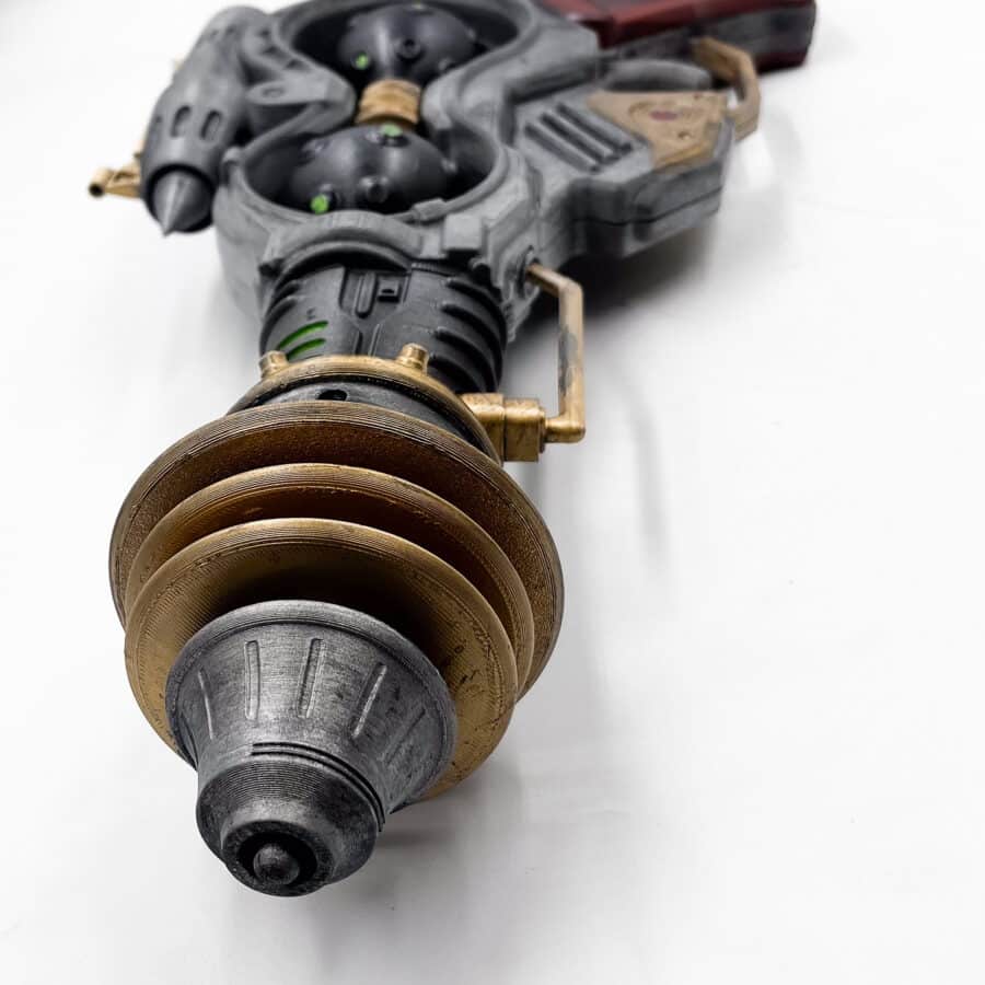 Ray_Gun_Mark_3_replica_1 - Detailed view of the hand-painted Ray Gun Mark 3 replica inspired by Call of Duty Zombies