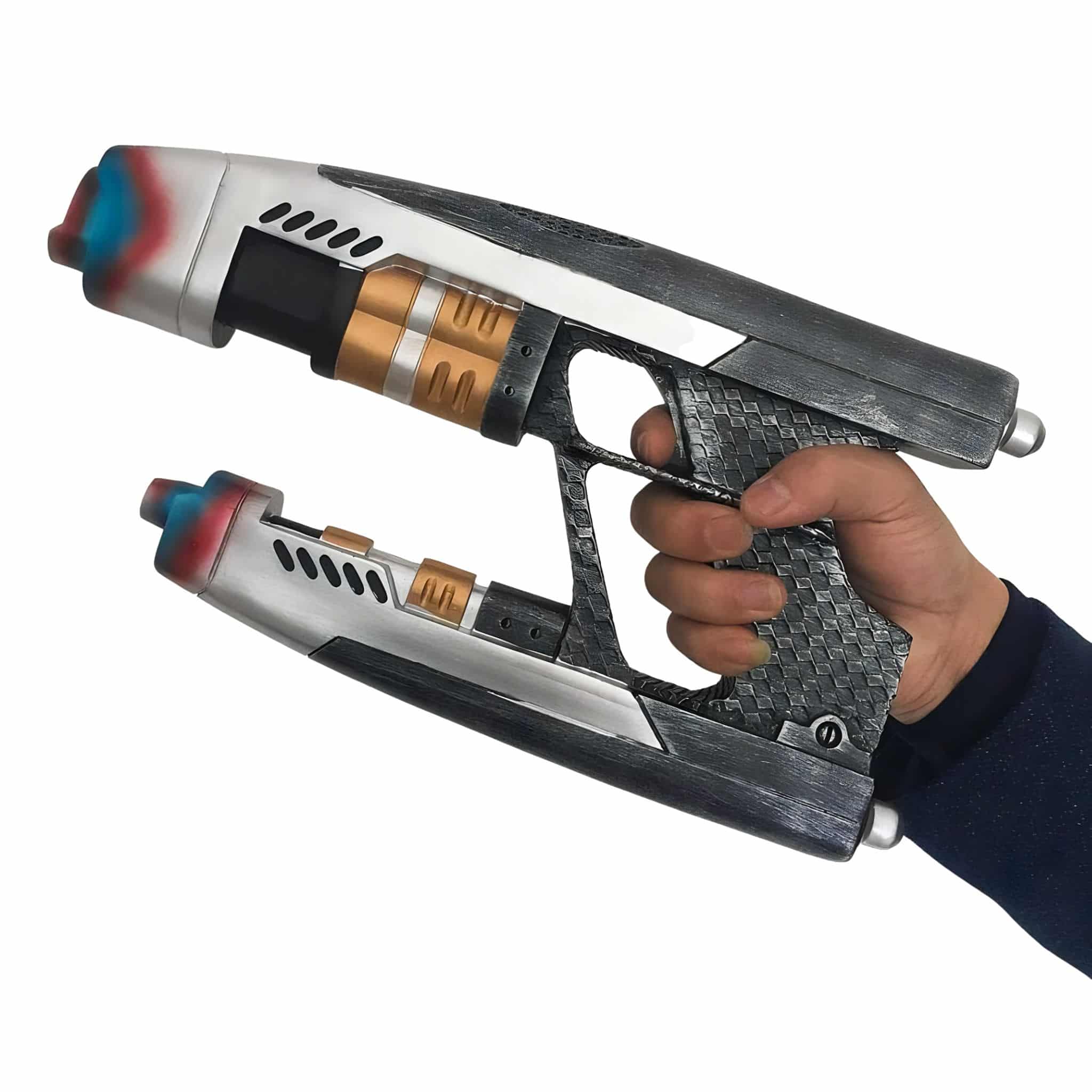 Meticulously crafted Star Lord Blaster replica prop