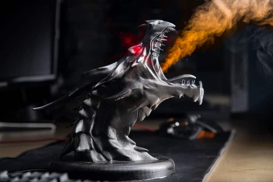 Handcrafted Smoky Dragon Diffuser Inspired by Skyrim's Alduin