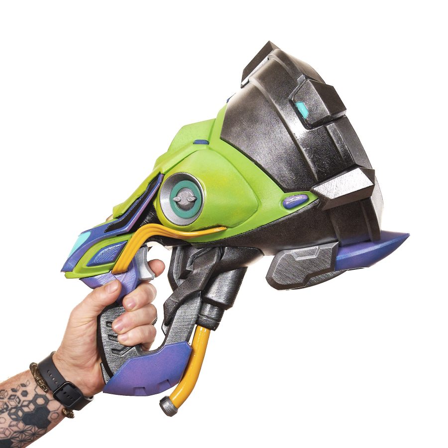 Lucio Sonic Amplifier replica prop from Overwatch 2 by Blasters4Masters