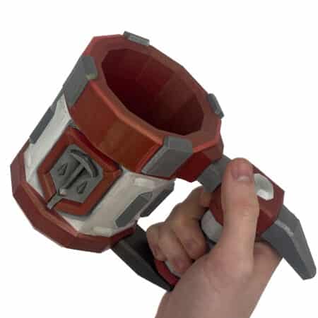 Red Rock Blaster Mug - Deep Rock Galactic prop replica by blasters4masters (1)