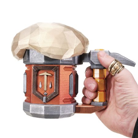 Tunnel rat mug prop replica from Deep Rock Galactic by Blasters4Masters