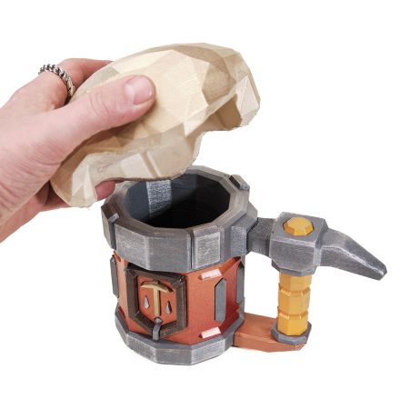 Tunnel rat mug prop replica from Deep Rock Galactic by Blasters4Masters