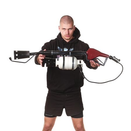 Flame Thrower prop replica from Team Fortress 2 by Blasters4Masters